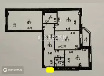 92 м², 3-комнатная квартира, этаж 9 из 9, 92 м², изображение - 4
