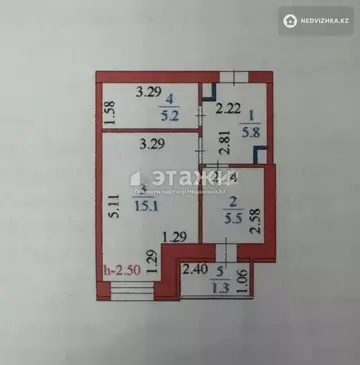 34 м², 1-комнатная квартира, этаж 5 из 10, 34 м², изображение - 12
