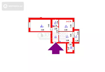 63 м², 2-комнатная квартира, этаж 2 из 10, 63 м², изображение - 13