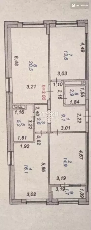 86.6 м², 3-комнатная квартира, этаж 11 из 12, 87 м², изображение - 5