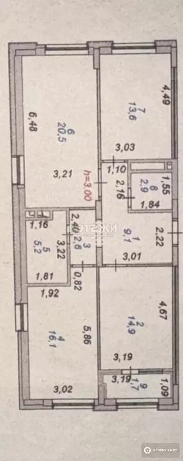 86.6 м², 3-комнатная квартира, этаж 11 из 12, 87 м², изображение - 10