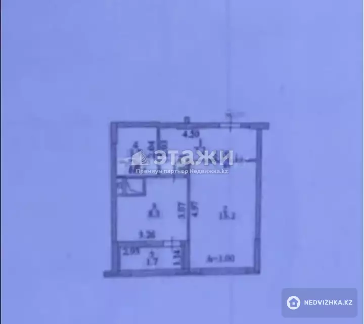 36 м², 1-комнатная квартира, этаж 18 из 18, 36 м², изображение - 1