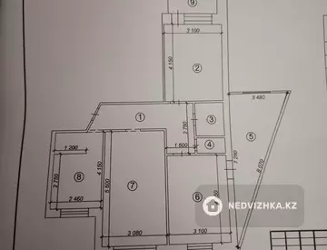 3-комнатная квартира, этаж 8 из 10, 79 м²