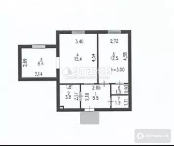50 м², 2-комнатная квартира, этаж 7 из 9, 50 м², изображение - 6