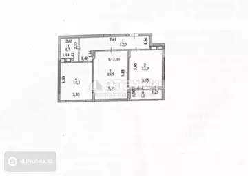 64 м², 2-комнатная квартира, этаж 13 из 17, 64 м², изображение - 28