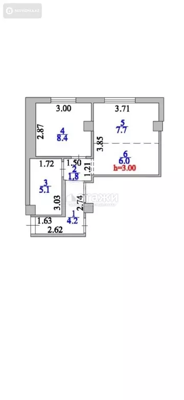 30.4 м², 2-комнатная квартира, этаж 12 из 17, 30 м², изображение - 11