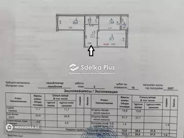 74 м², 2-комнатная квартира, этаж 3 из 16, 74 м², изображение - 8