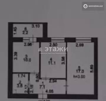 53 м², 2-комнатная квартира, этаж 2 из 14, 53 м², изображение - 10