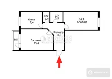 75.9 м², 2-комнатная квартира, этаж 5 из 12, 76 м², изображение - 9