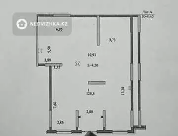 Помещение, этаж 1 из 1, 130 м², на длительный срок