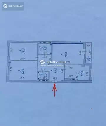 3-комнатная квартира, этаж 10 из 10, 86 м²