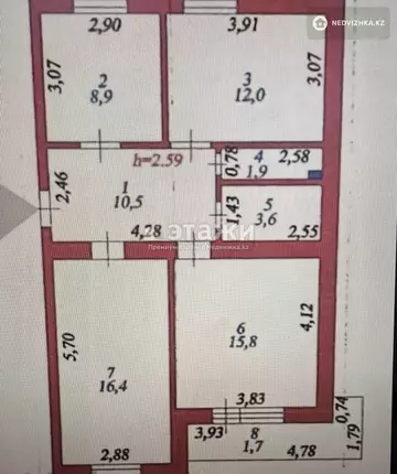 70 м², 3-комнатная квартира, этаж 9 из 9, 70 м², изображение - 18