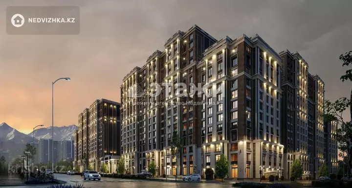 54.4 м², 2-комнатная квартира, этаж 2 из 17, 54 м², изображение - 1