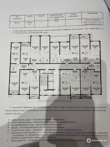 54.4 м², 2-комнатная квартира, этаж 2 из 17, 54 м², изображение - 5