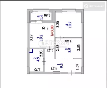 45.4 м², 2-комнатная квартира, этаж 3 из 12, 45 м², изображение - 7