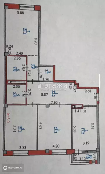 125 м², 3-комнатная квартира, этаж 4 из 8, 125 м², изображение - 9