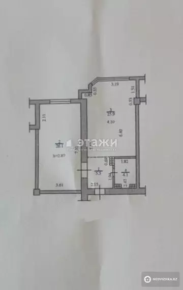 61.6 м², 2-комнатная квартира, этаж 9 из 17, 62 м², изображение - 18