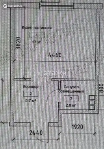 25 м², 1-комнатная квартира, этаж 2 из 3, 25 м², изображение - 5