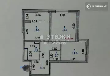 63.7 м², 2-комнатная квартира, этаж 12 из 20, 64 м², изображение - 14