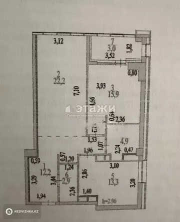 75 м², 2-комнатная квартира, этаж 9 из 13, 75 м², изображение - 5