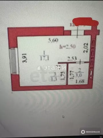 20 м², 1-комнатная квартира, этаж 3 из 5, 20 м², изображение - 8