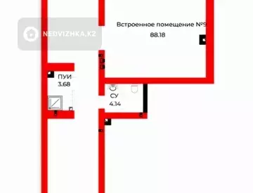 88.9 м², Помещение, этаж 1 из 9, 89 м², изображение - 0