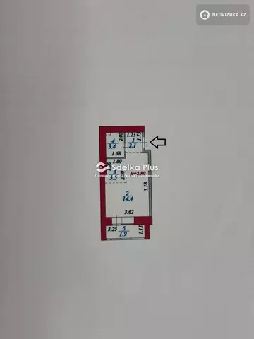 26 м², 1-комнатная квартира, этаж 8 из 12, 26 м², изображение - 14