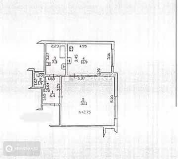 64.6 м², 2-комнатная квартира, этаж 3 из 9, 65 м², изображение - 11