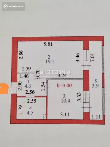 41 м², 1-комнатная квартира, этаж 1 из 10, 41 м², изображение - 5