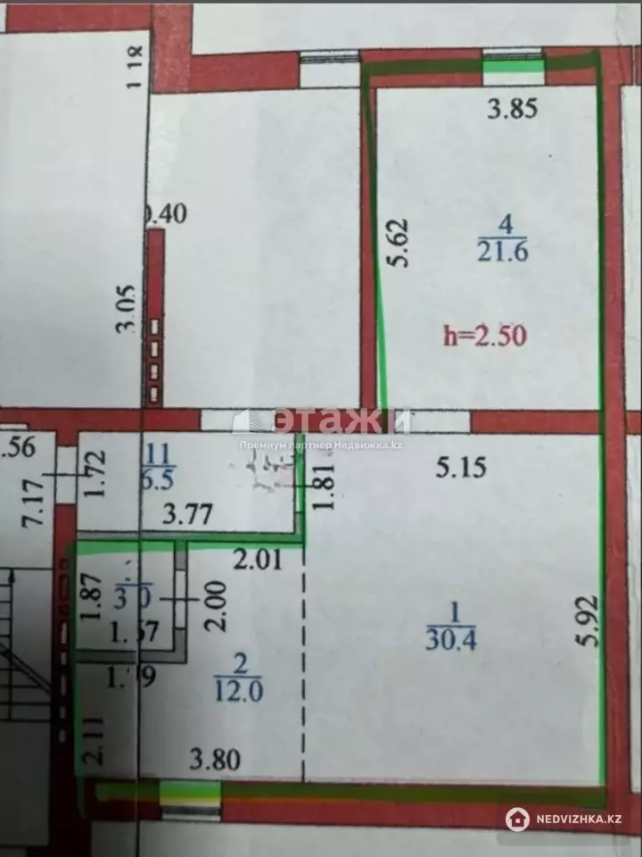 67 м², 2-комнатная квартира, этаж 10 из 10, 67 м², изображение - 1