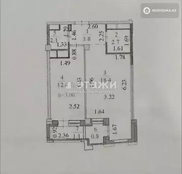 41 м², 1-комнатная квартира, этаж 1 из 7, 41 м², изображение - 2