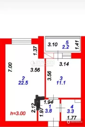 48 м², 2-комнатная квартира, этаж 11 из 12, 48 м², изображение - 14