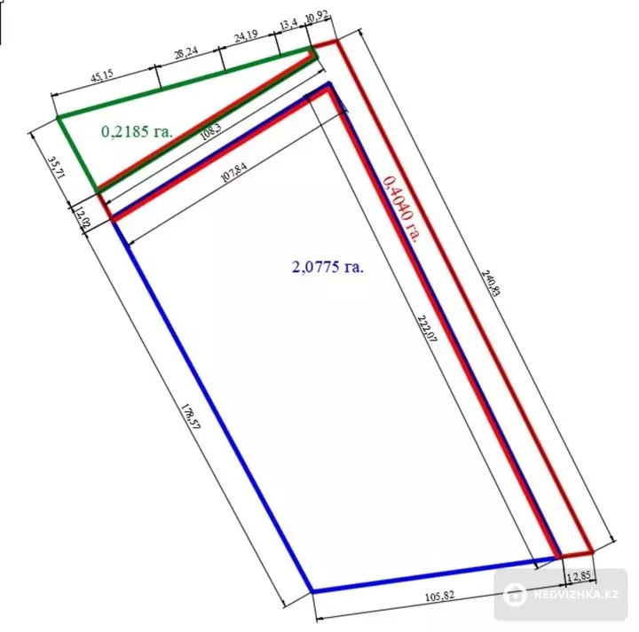 0 м², Участок 2.07 га, изображение - 1