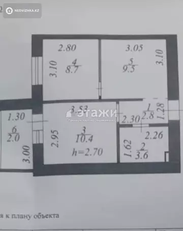 38 м², 2-комнатная квартира, этаж 9 из 12, 38 м², изображение - 2