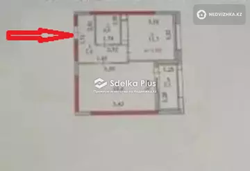 1-комнатная квартира, этаж 4 из 12, 45 м²