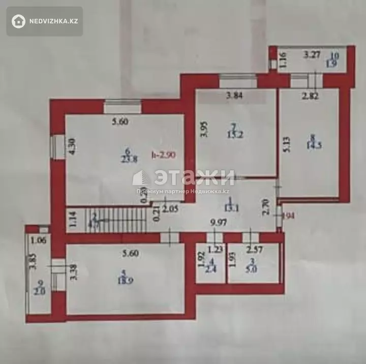126.3 м², 4-комнатная квартира, этаж 9 из 9, 126 м², изображение - 1