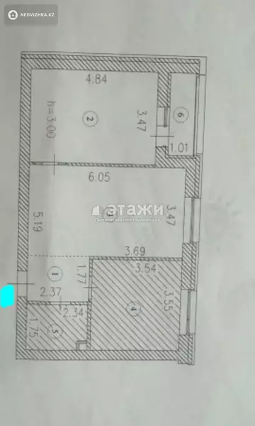 59.8 м², 2-комнатная квартира, этаж 6 из 18, 60 м², изображение - 7