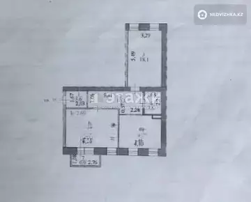 69 м², 2-комнатная квартира, этаж 1 из 6, 69 м², изображение - 0