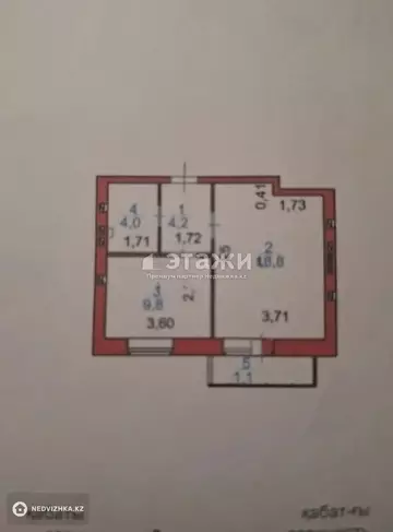 39.7 м², 1-комнатная квартира, этаж 3 из 6, 40 м², изображение - 6