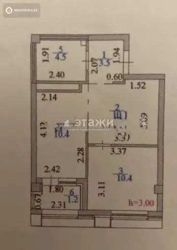 40.1 м², 2-комнатная квартира, этаж 8 из 10, 40 м², изображение - 4