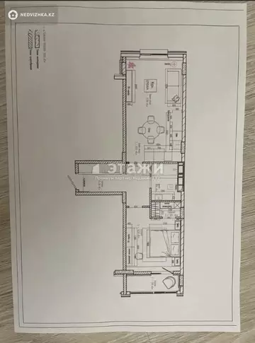 2-комнатная квартира, этаж 8 из 9, 56 м²