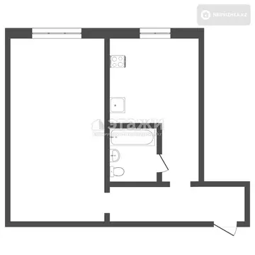 31.4 м², 1-комнатная квартира, этаж 3 из 4, 31 м², изображение - 11