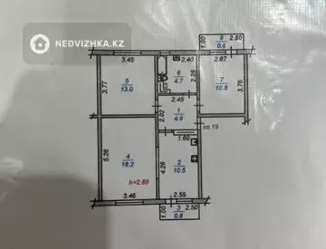 64 м², 3-комнатная квартира, этаж 5 из 5, 64 м², изображение - 15