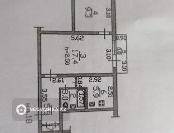 2-комнатная квартира, этаж 5 из 6, 43 м²