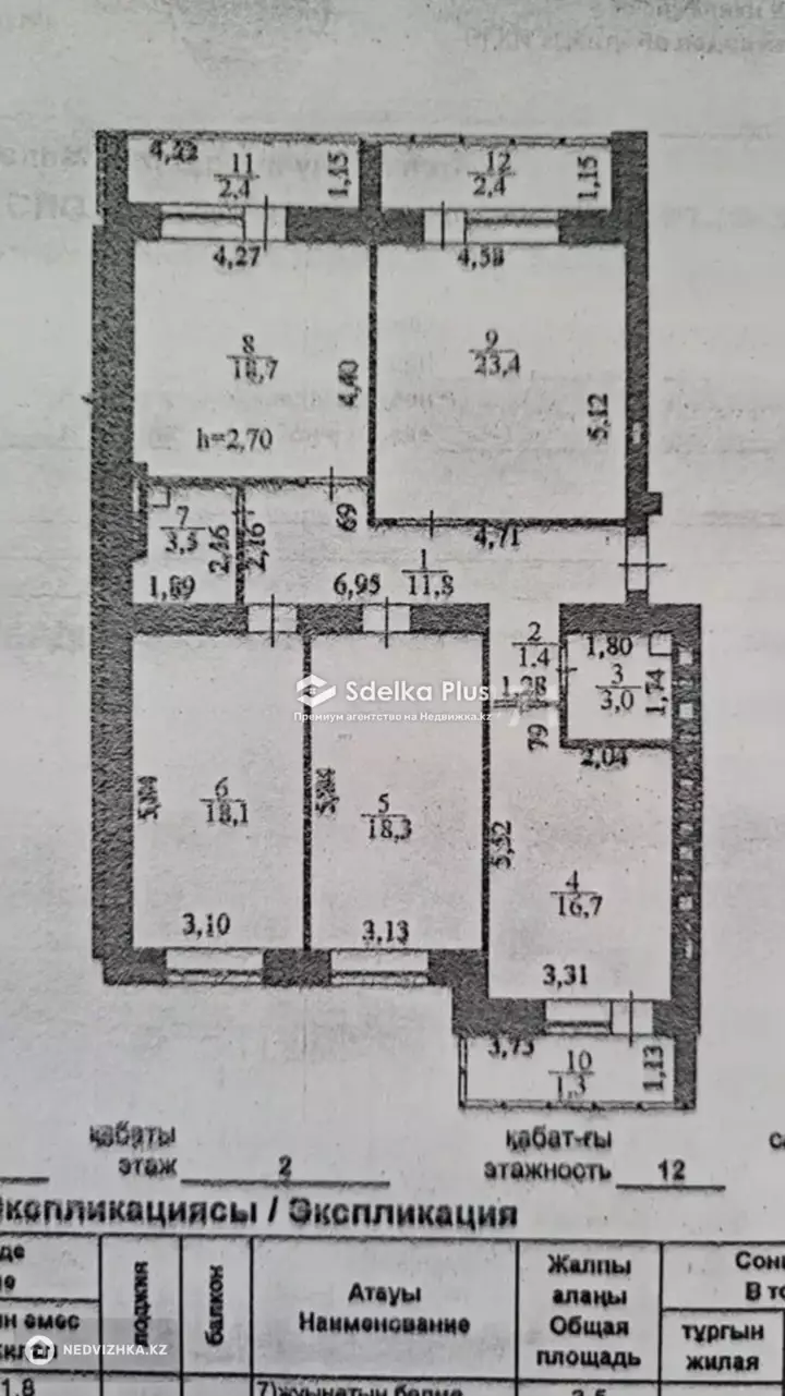 125 м², 4-комнатная квартира, этаж 2 из 12, 125 м², изображение - 1