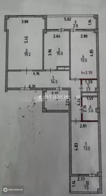 85 м², 3-комнатная квартира, этаж 10 из 12, 85 м², изображение - 22