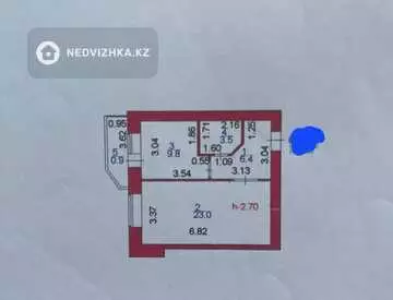 43.6 м², 1-комнатная квартира, этаж 7 из 9, 44 м², изображение - 6