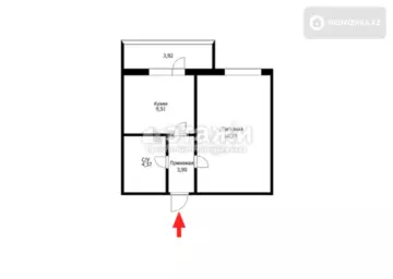 37.15 м², 1-комнатная квартира, этаж 1 из 4, 37 м², изображение - 8