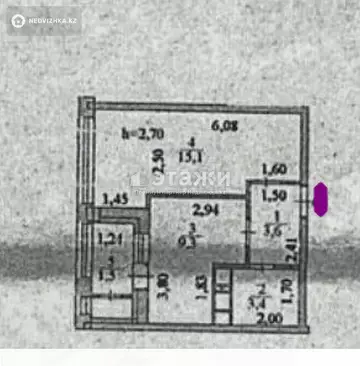 33 м², 1-комнатная квартира, этаж 11 из 18, 33 м², изображение - 4
