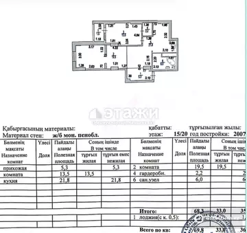 70 м², 2-комнатная квартира, этаж 15 из 20, 70 м², изображение - 16